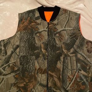 Camo and orange Hunting vest